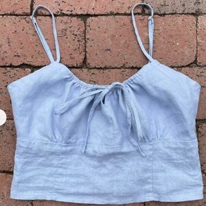 RARE! Brandy Melville sky blue crop top